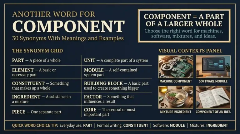 Another Word for Component
