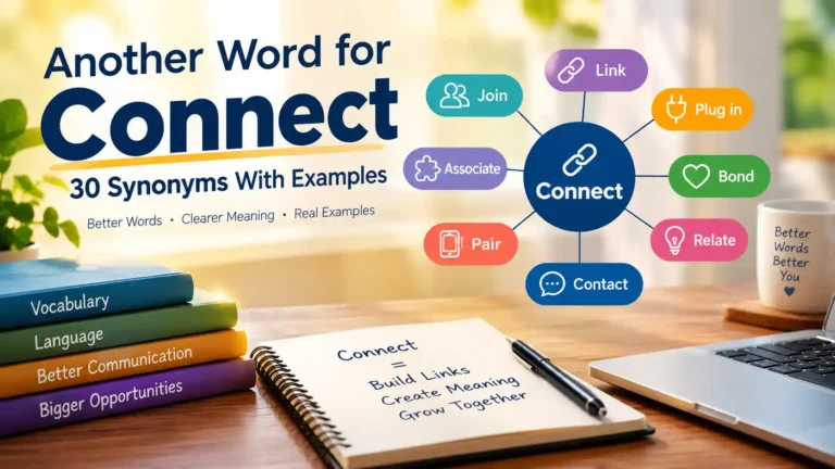 Another Word for Connect