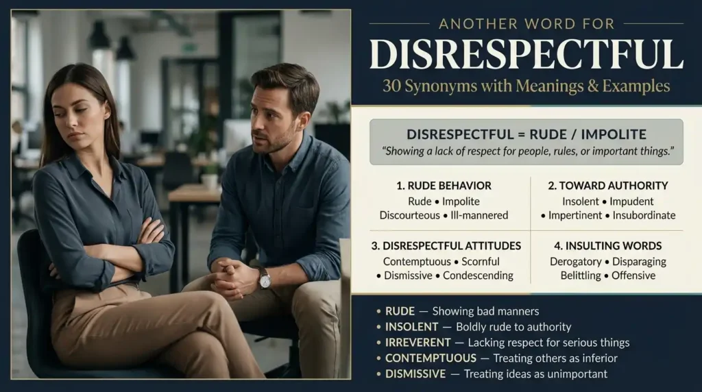 Another Word for Disrespectful