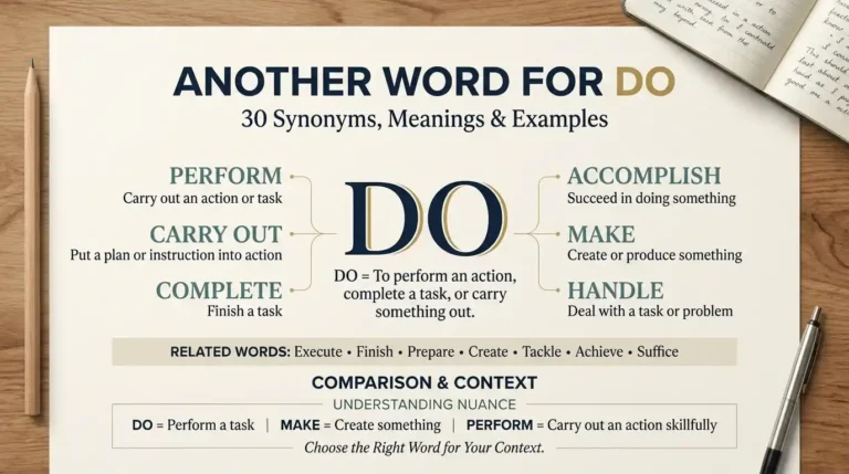 Another Word for Do