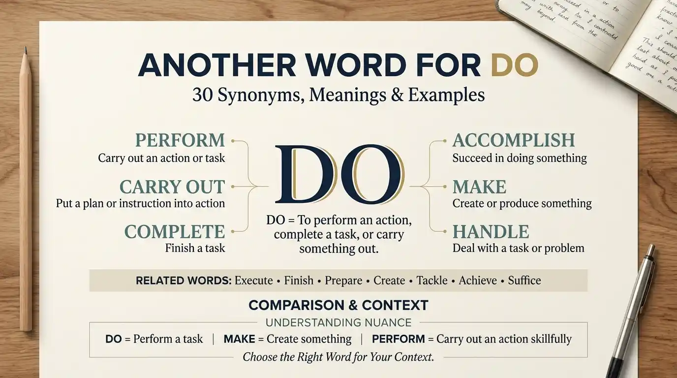 Another Word for Do