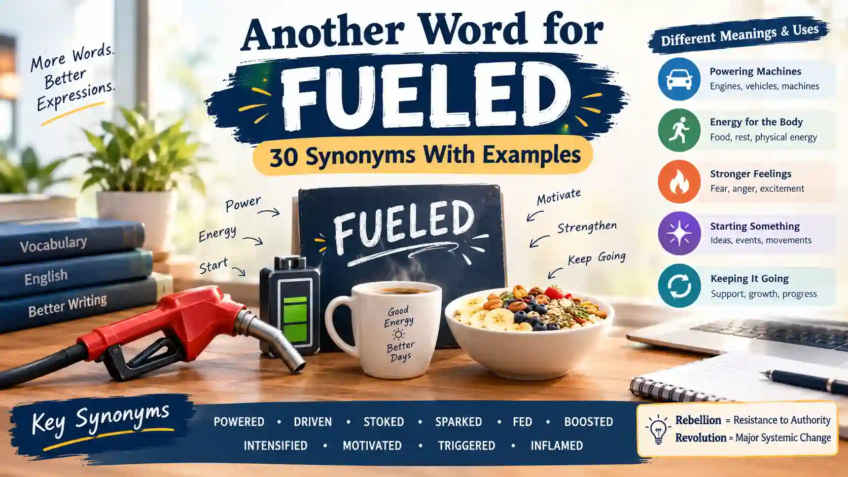 Another Word for Fueled
