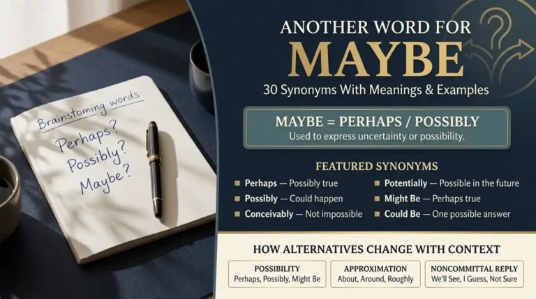 Another Word for Maybe