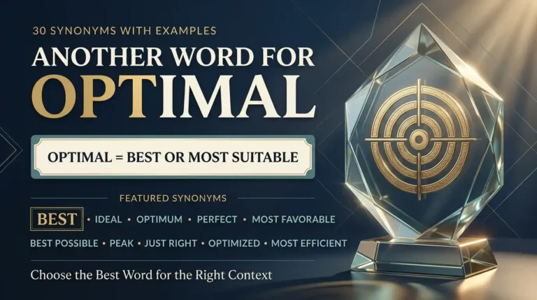 Another Word for Optimal