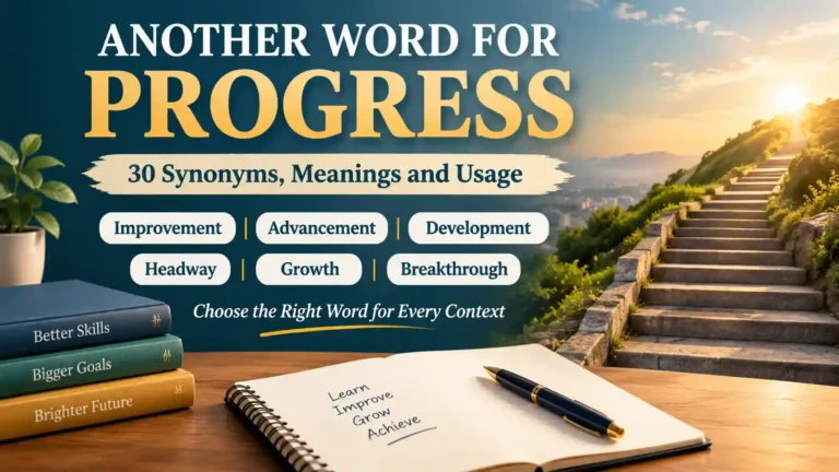 Another Word for Progress