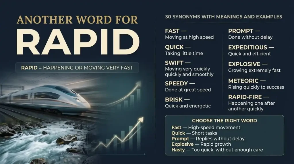 Another Word for Rapid
