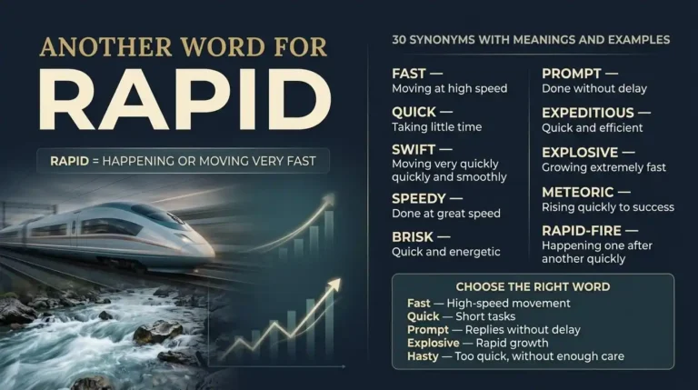 Another Word for Rapid
