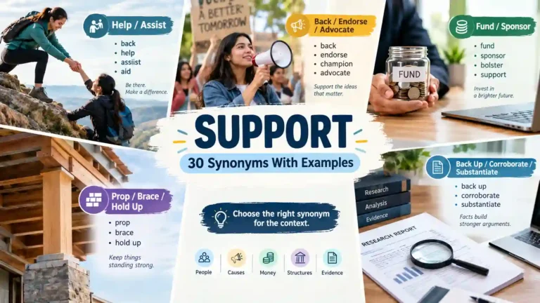 Another Word for Support